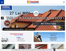 Tablet Screenshot of magazinuldeacoperisuri.ro